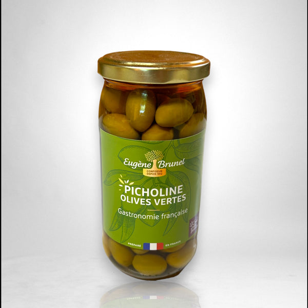 200 g - provenzalische gebrochene grüne Oliven