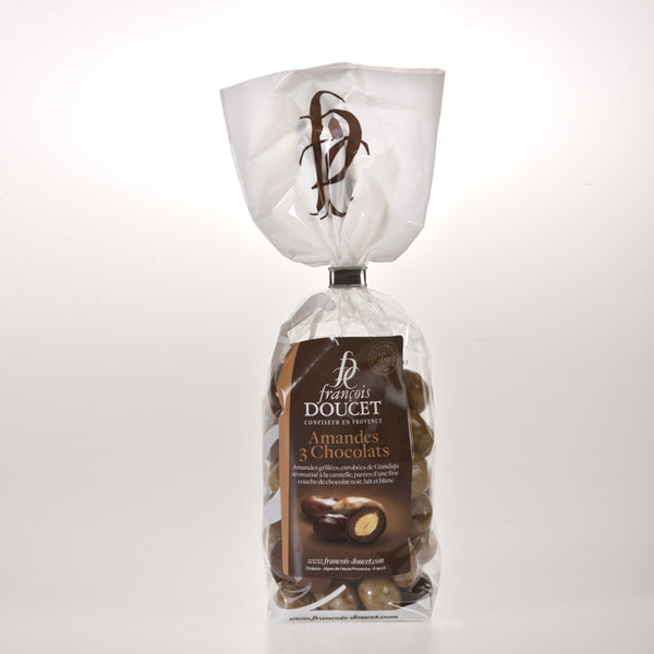 François Doucet -  Amandes aux 3 Chocolats  - 200 g