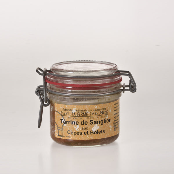 Ferme Embrunaise - Terrine de Sanglier aux Cèpes et aux Bolets - 200 g
