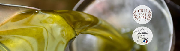 Bouteilles d'huile d'olive françaises Cru 2022 2023
