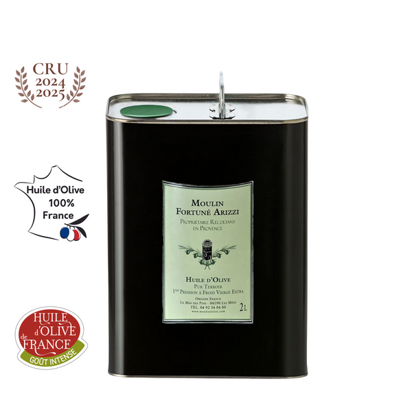 2 L - Huile d'Olive Vierge Extra de France - Cru 2024-2025