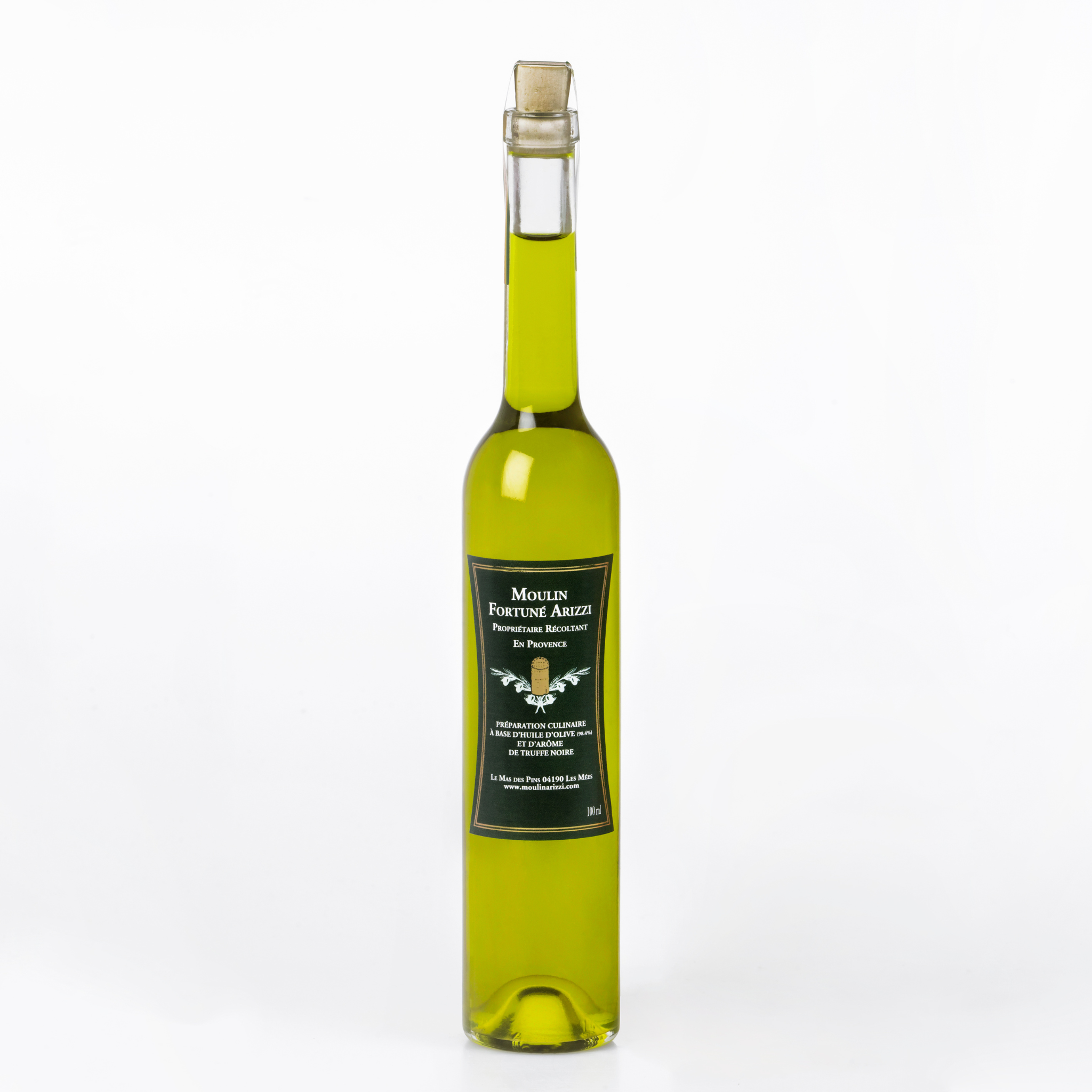 Huile d'Olive Arôme de Truffe Noire bouteille de 250 ml – Moulin Fortuné  Arizzi