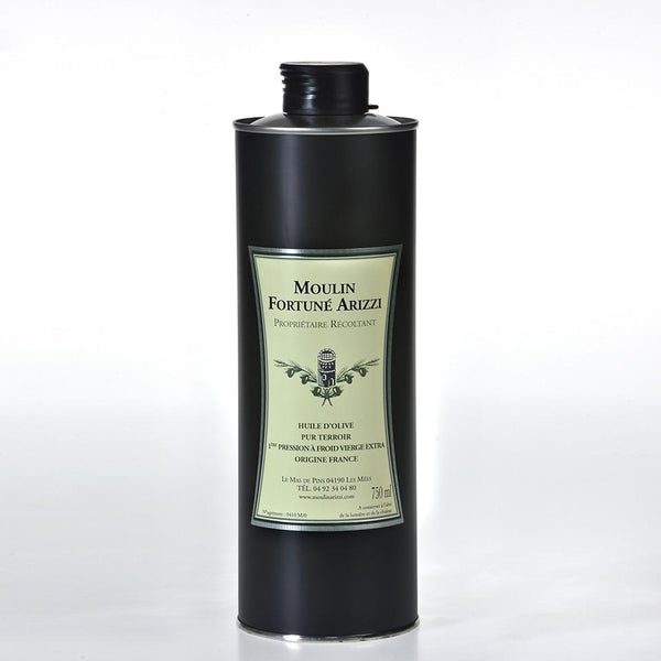 750 ml - Huile d'Olive Vierge Extra de France en Boite Cadeau - Cru 2024-2025