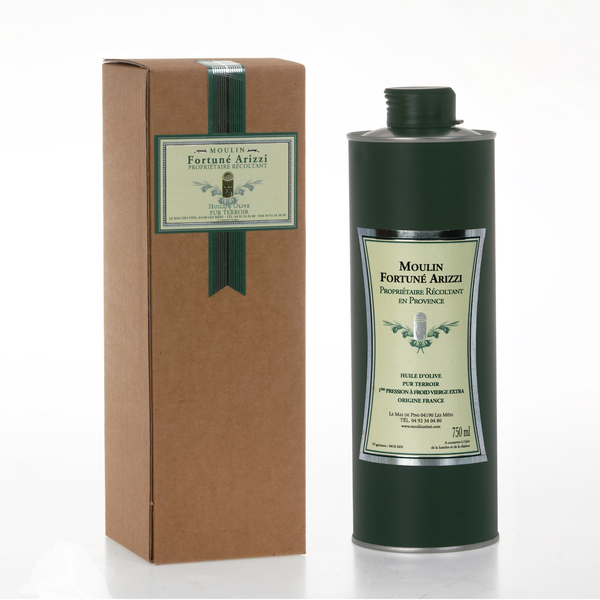 750 ml - Huile d'Olive Vierge Extra de France en Boite Cadeau - Cru 2025-2026