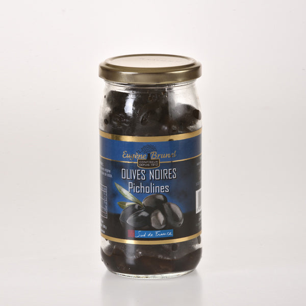 Eugène Brunel - Olives Noires Picholines  - 370 g